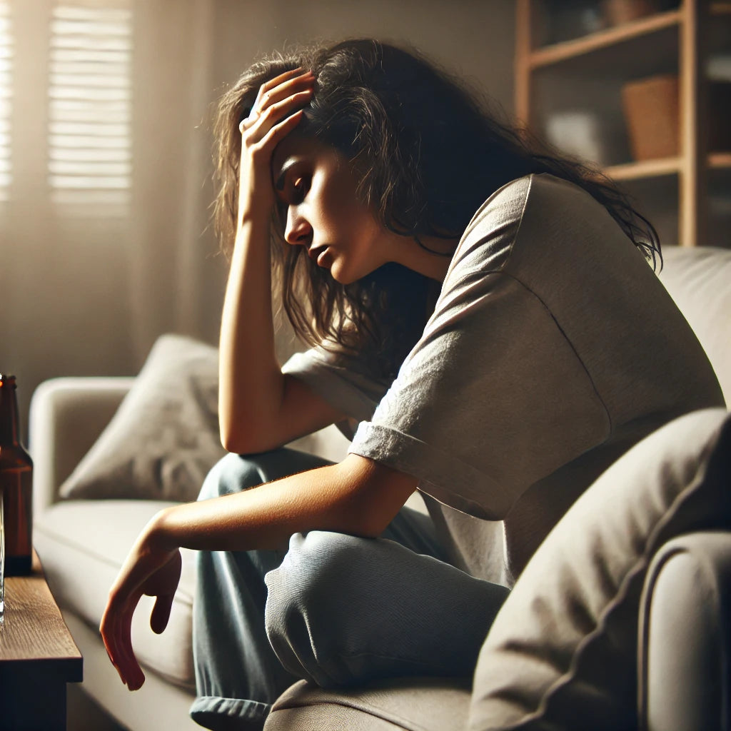 Person som ser orolig ut